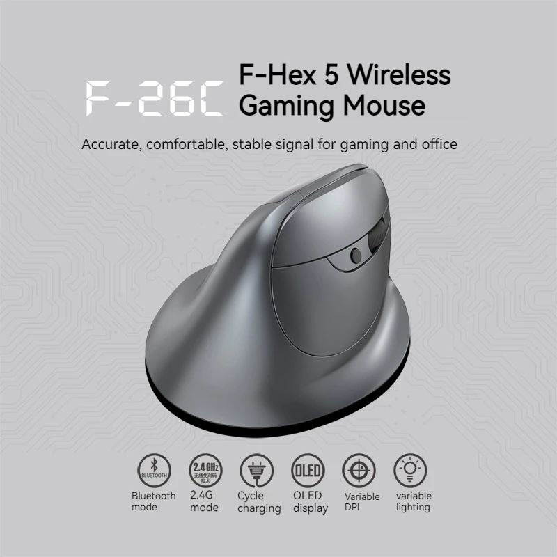SIGOR 2.4G Wireless Gaming Mouse Bluetooth Mouse DPI