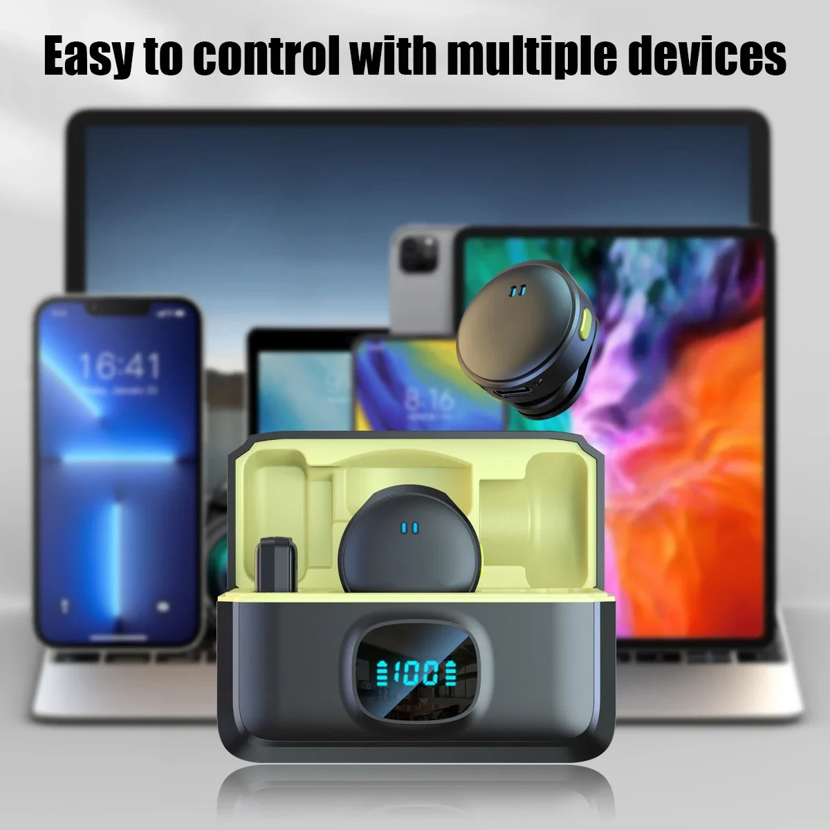 SIGOR 2.4G Chip Wireless Magnetic Suction Button Collar Microphone