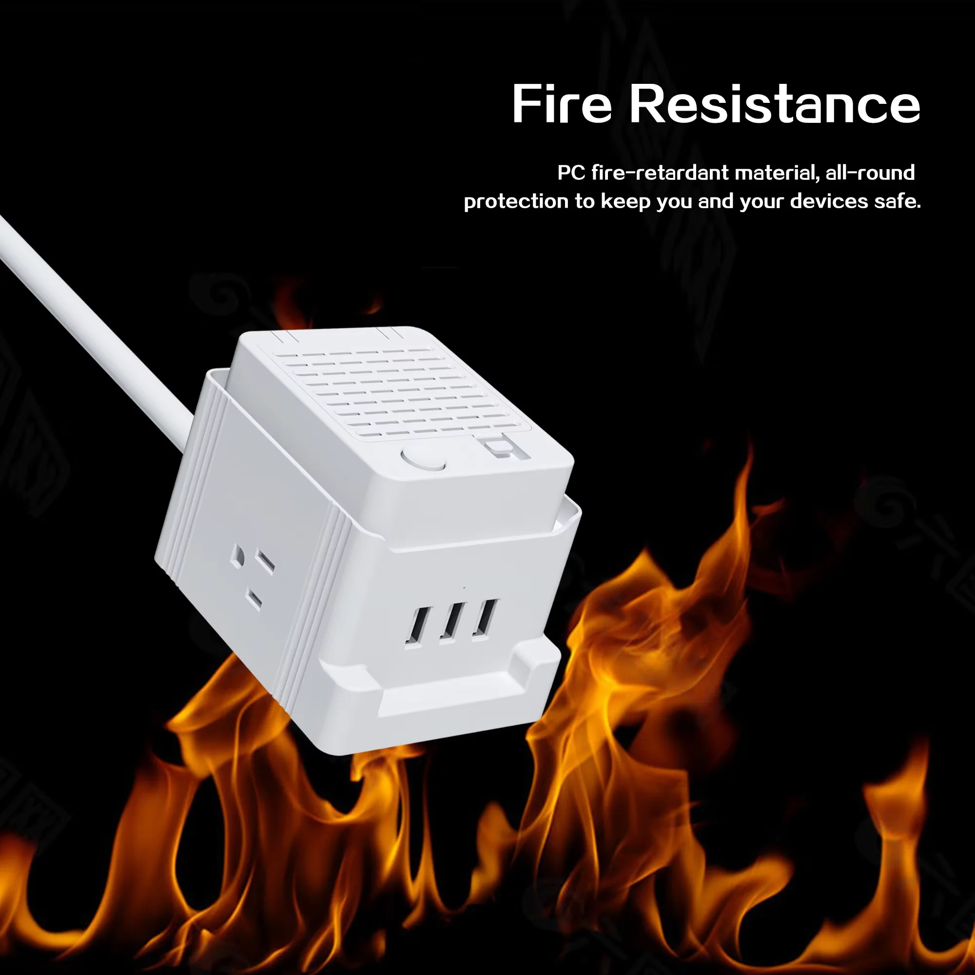 SIGOR Portable Cube Power Outlet Extender 18W Usb Quickly Charge With 20W Usb C Ports