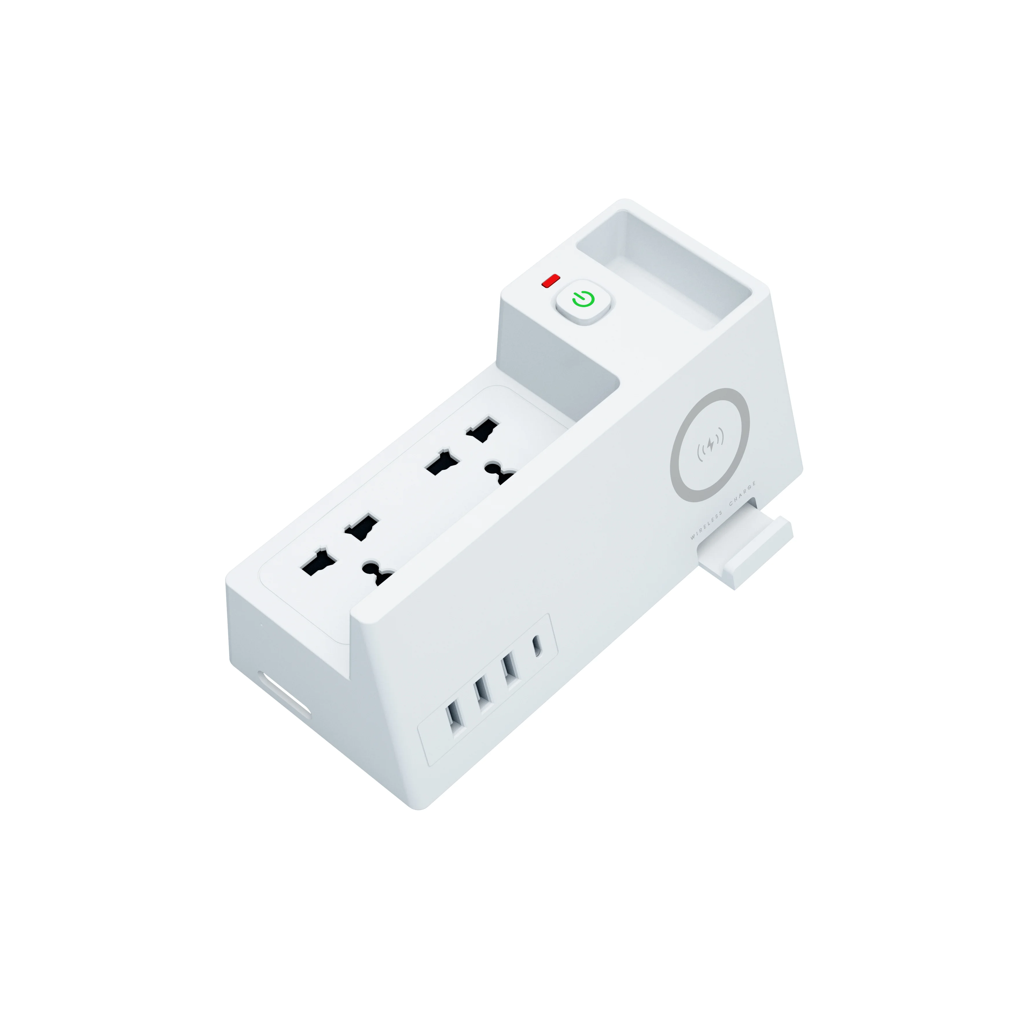 SIGOR Multi Widely Plug Outlet Surge Electrical Socket Board With 5W Wireless Charging