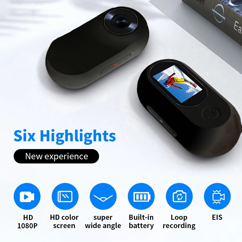 SIGOR Pet Collar Monitor HD 1080p Mini Sports Camera