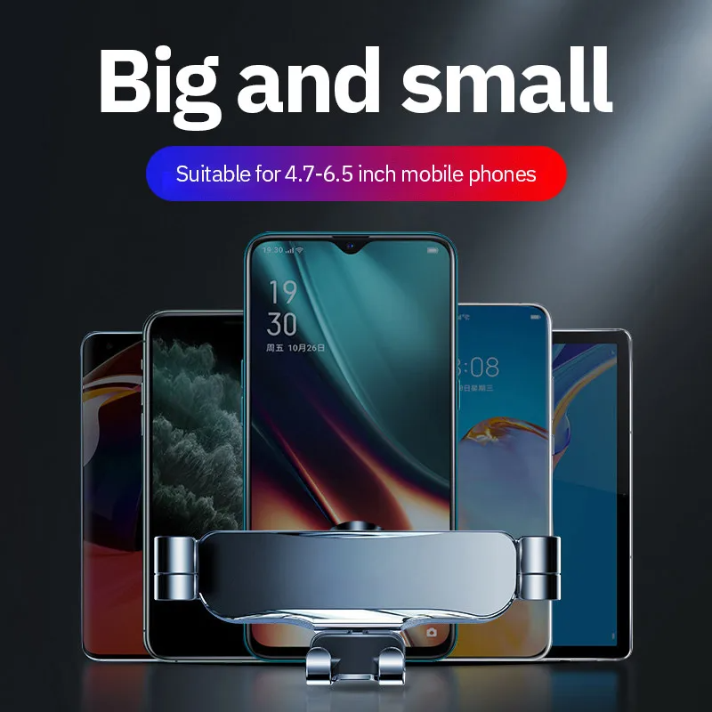 SIGOR Universal Car Air Vent Phone Holder Aluminium Cradle Stand