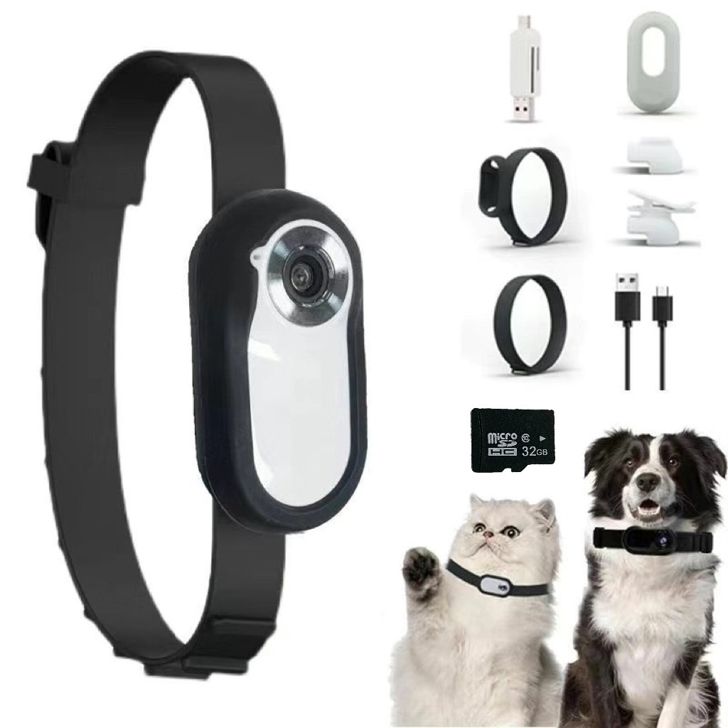 SIGOR Pet Collar Monitor HD 1080p Mini Sports Camera