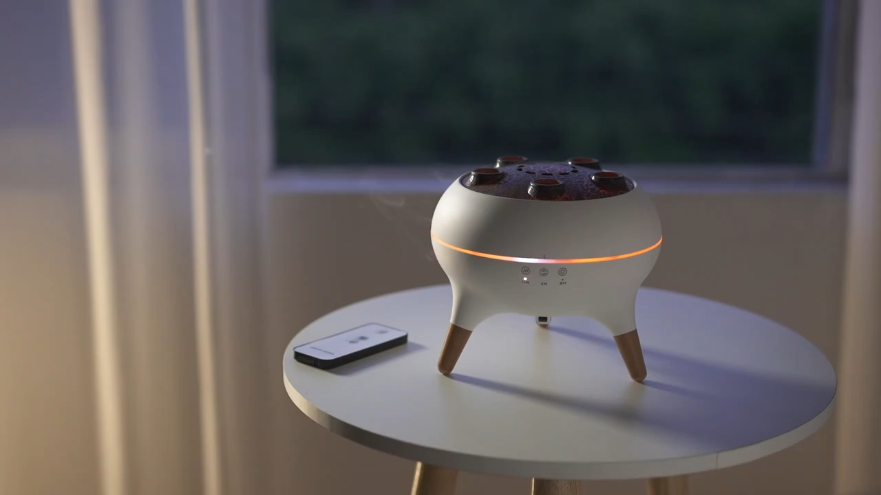 SIGOR 2025 Portable Ultrasonic Dynamic Jellyfish Aroma Diffuser With Remote