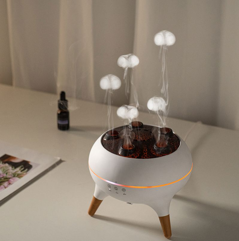 SIGOR 2025 Portable Ultrasonic Dynamic Jellyfish Aroma Diffuser With Remote