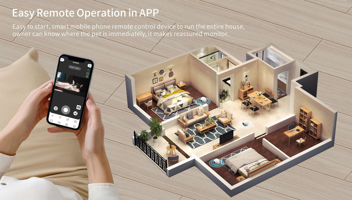 SIGOR Home Intelligent Remote Control Wireless Robot Pet Camera Monitoring