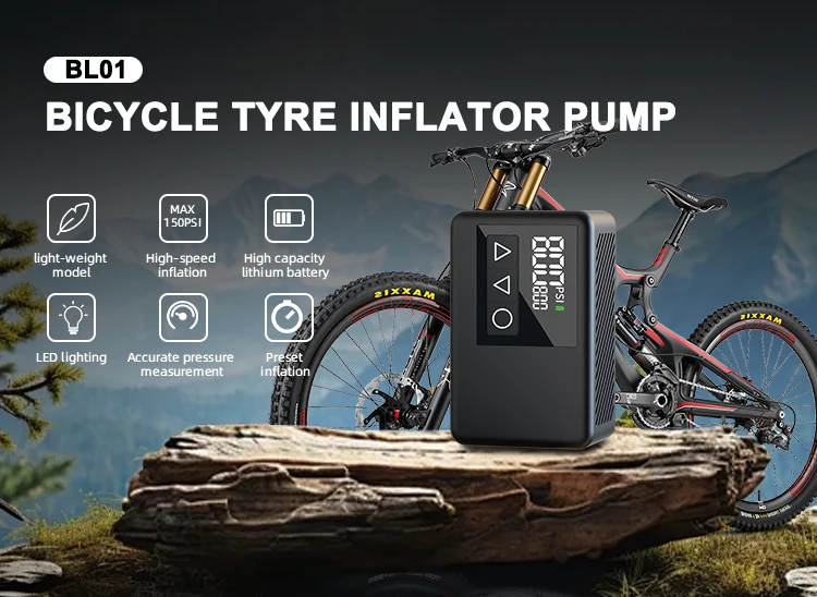 SIGOR 2025 New Mini Electric Bicycle Tire Pump