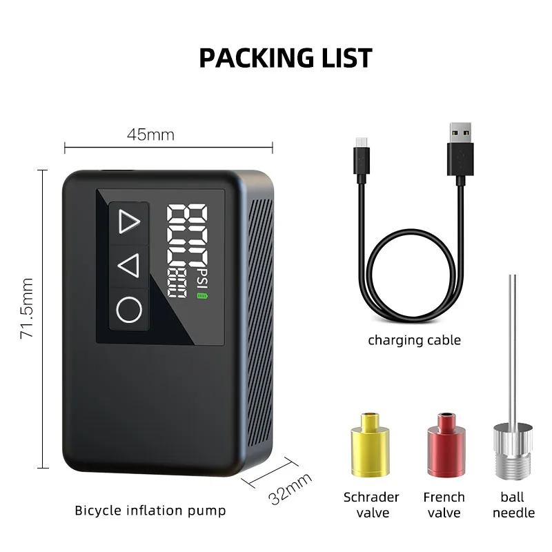 SIGOR 2025 New Mini Electric Bicycle Tire Pump