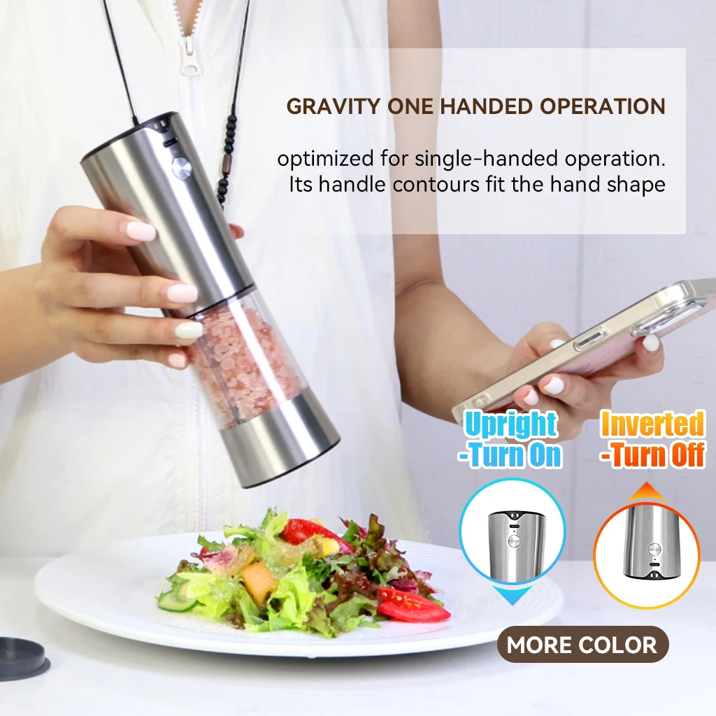 SIGOR Rechargeable Electric Salt Pepper Grinder Set