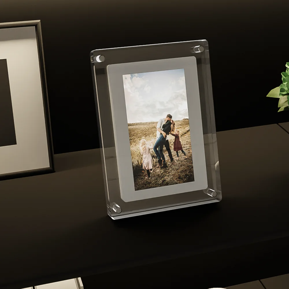 SIGOR 5-inch 4GB HD transparent acrylic video digital photo frame