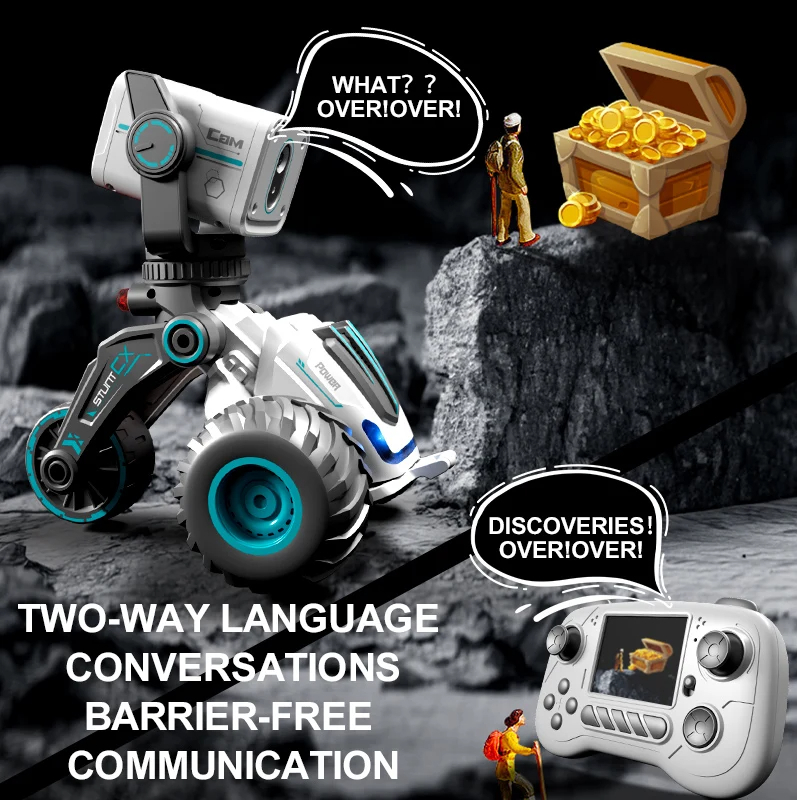 SIGOR Multi-Function Wireless Photography Remote Control Car With Display