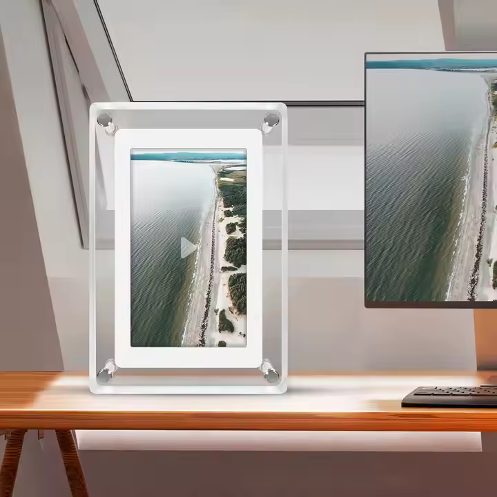 SIGOR 5-inch 4GB HD transparent acrylic video digital photo frame
