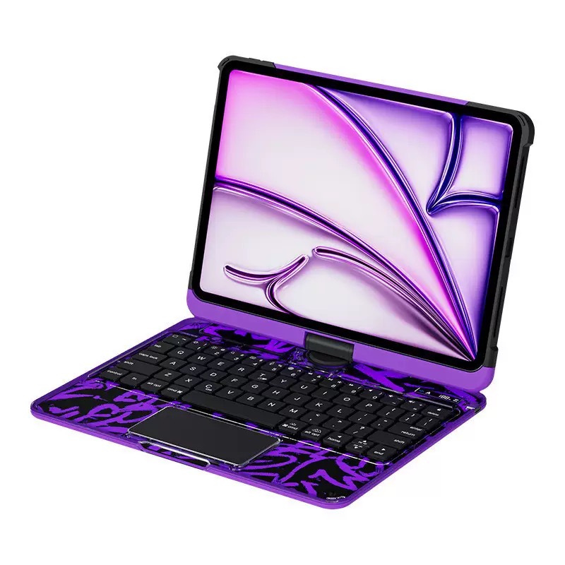 SIGOR 360° Rotating Wireless Bluetooth Multi-Touch IPAD Pro Mini Air Protective Case with Keyboard