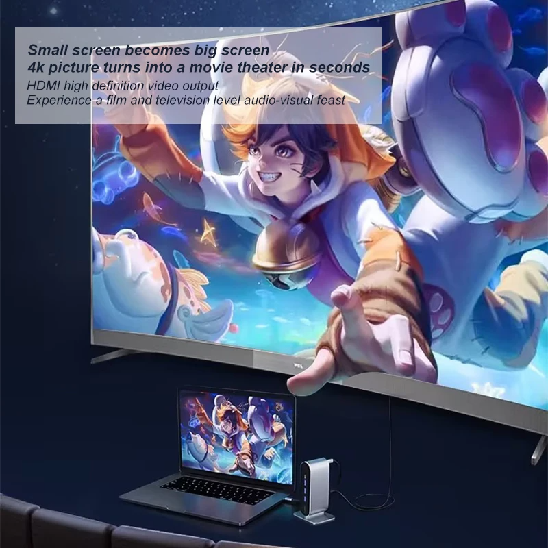 SIGOR Portable Multifunctional USB2.0 12 in 1 Hub Docking Station