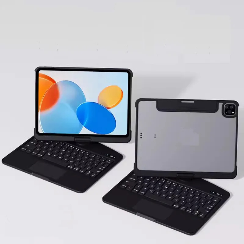 SIGOR 360° Rotating Wireless Bluetooth Multi-Touch IPAD Pro Mini Air Protective Case with Keyboard