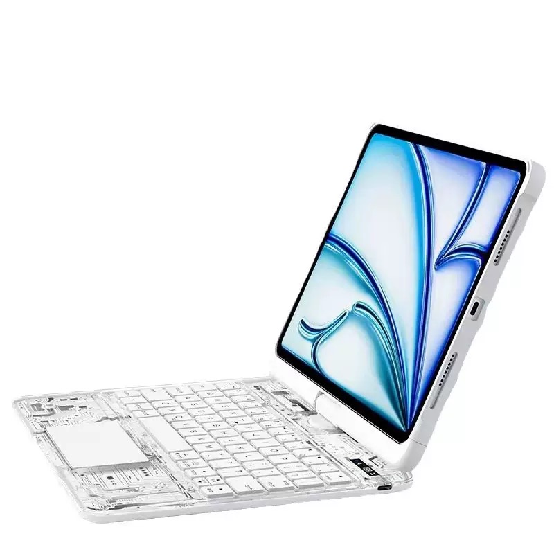 SIGOR 360° Rotating Wireless Bluetooth Multi-Touch IPAD Pro Mini Air Protective Case with Keyboard
