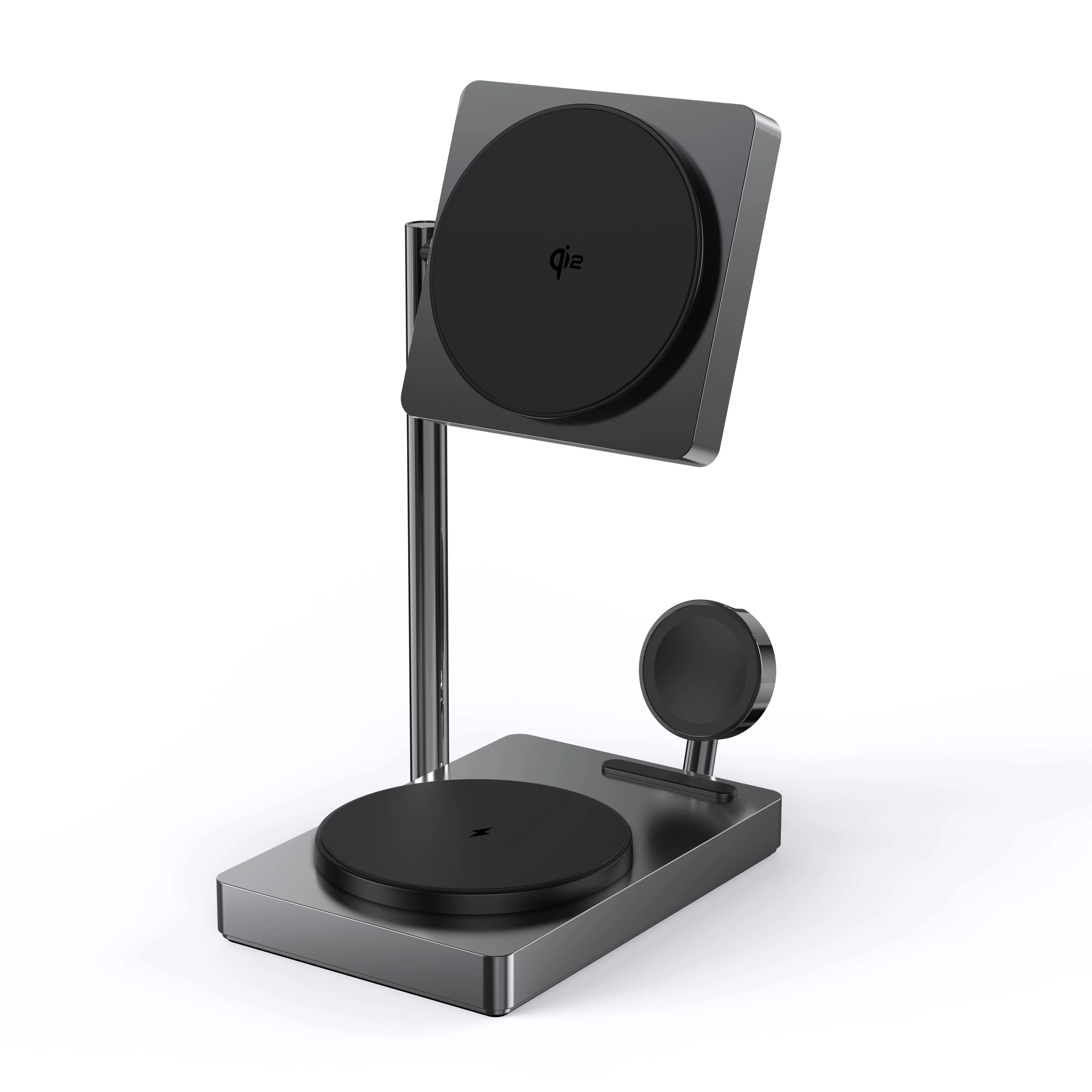 SIGOR Qi2 Wireless Charger 3 in 1 Aluminum Alloy Magnetic Foldable Wireless Charging Stand