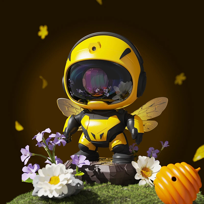 SIGOR Bee Astronaut Flowing Light Galaxy Projector Speaker