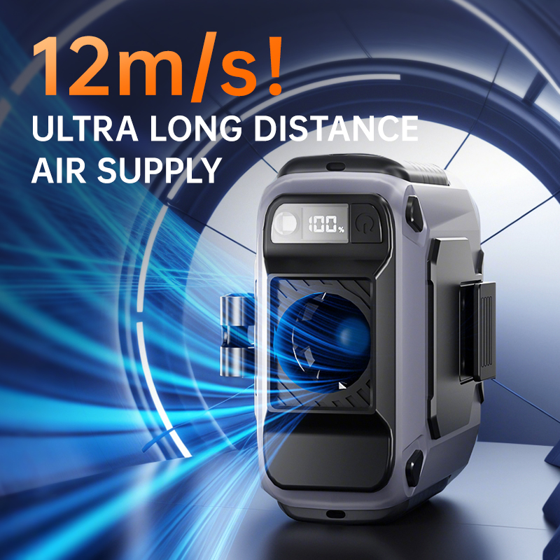 SIGOR 2025 portable outdoor construction site waist-mounted high-speed fan