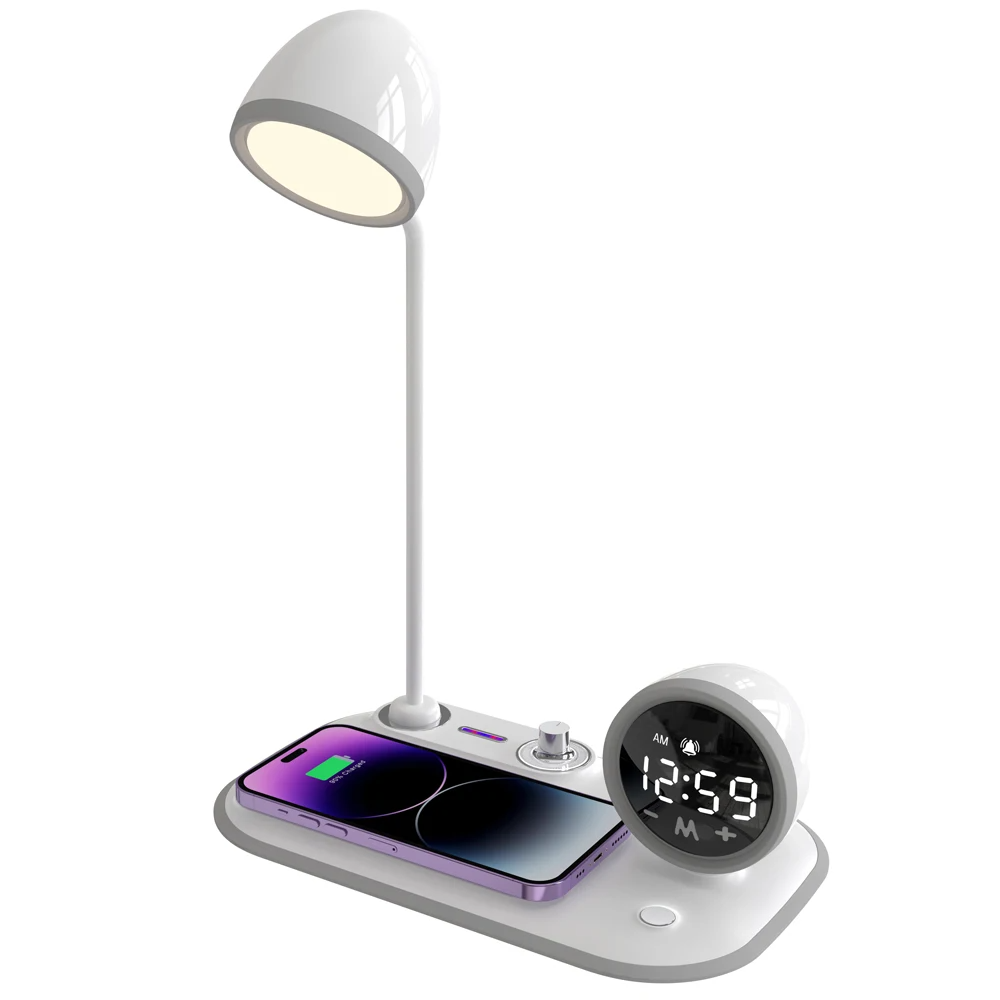 SIGOR Fast Charging Station 3 in 1 Led Desk Lamp Wireless Charger Speaker