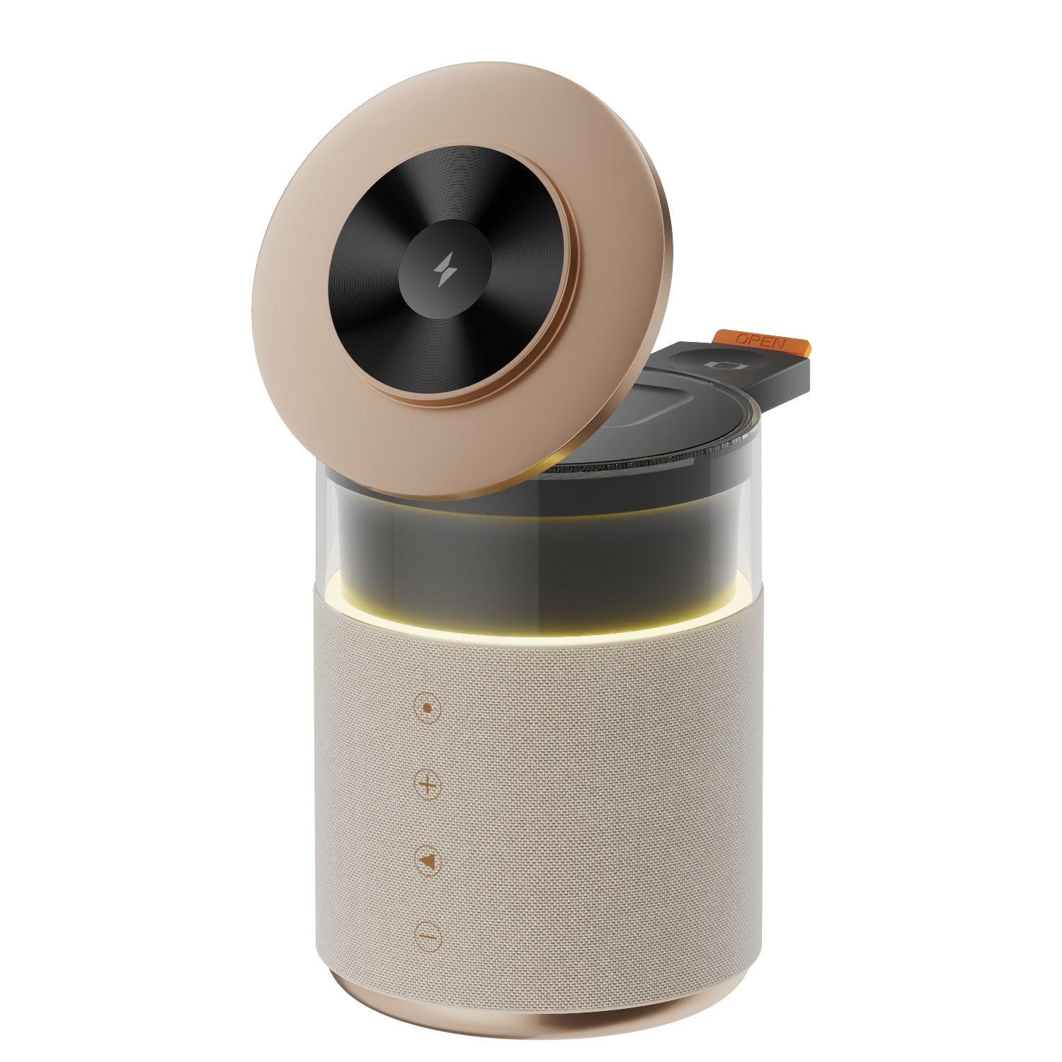 SIGOR 2025 New Arrival LED 15w Fast Charger 5 in 1 Magnetic Wireless Charging