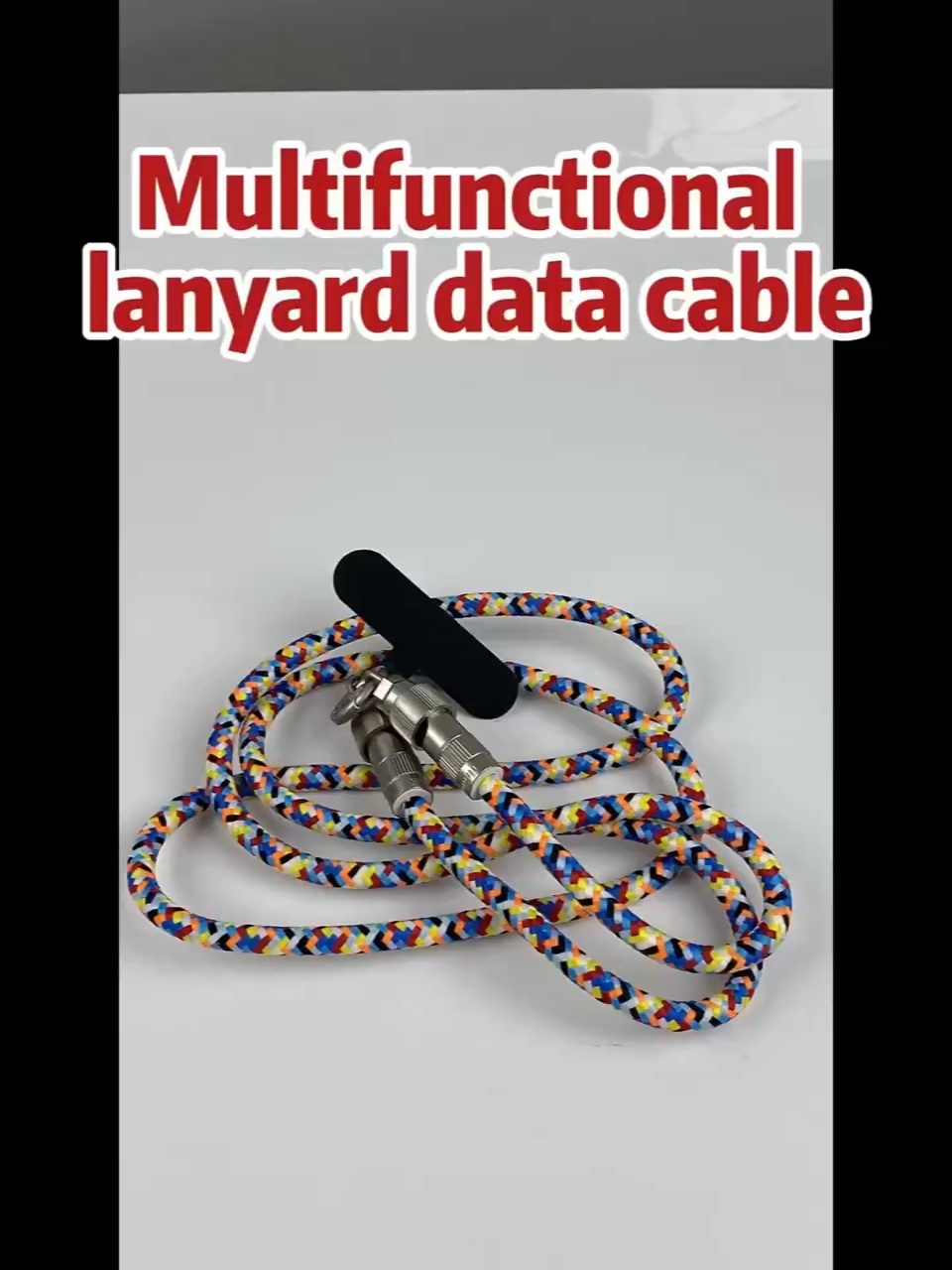 SIGOR Fast Charging USB C Braided Cord Data Cable Lanyard 2 In1 Charging Cables