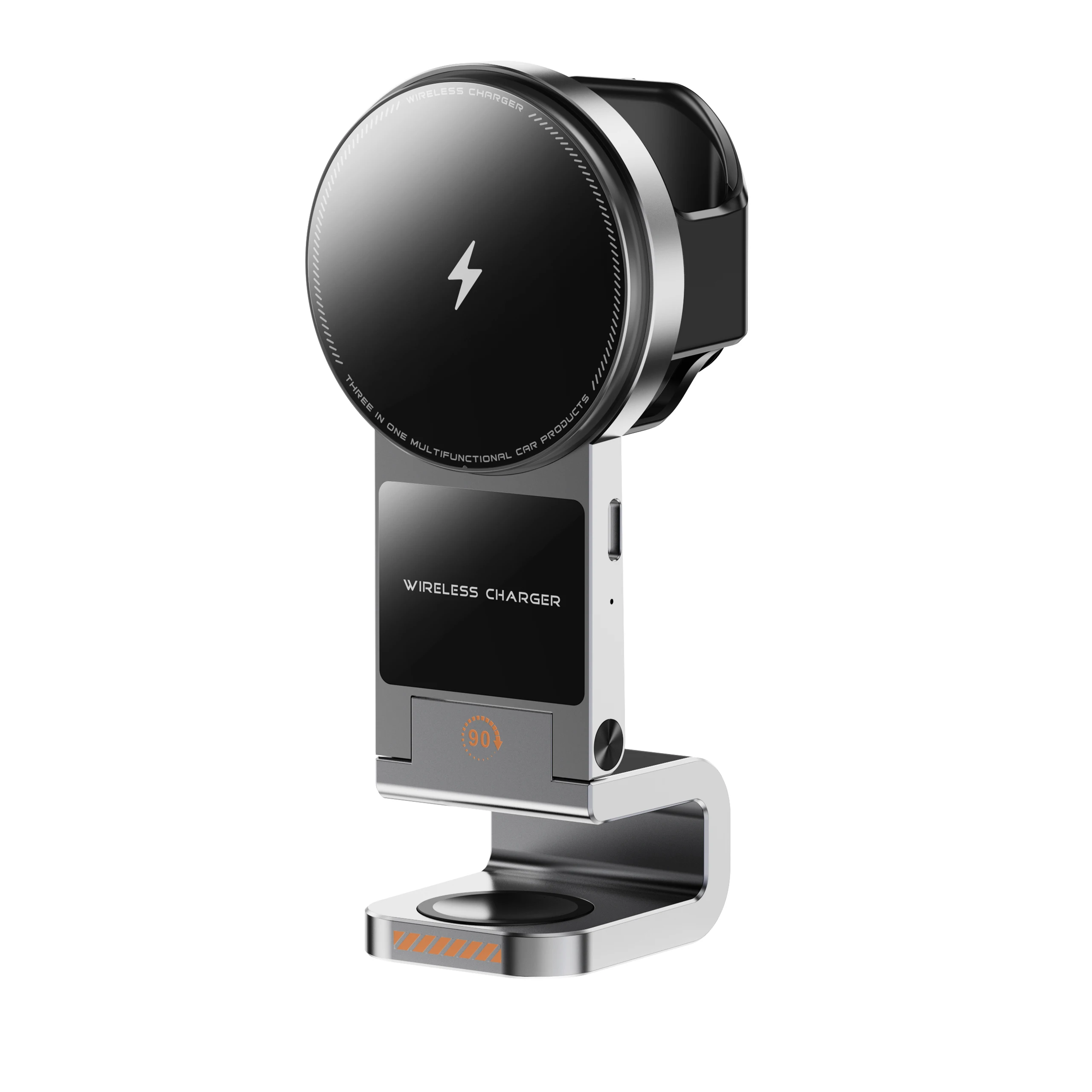 SIGOR mobile phone watch earphone 3-in-1 wireless charging car mobile phone holder