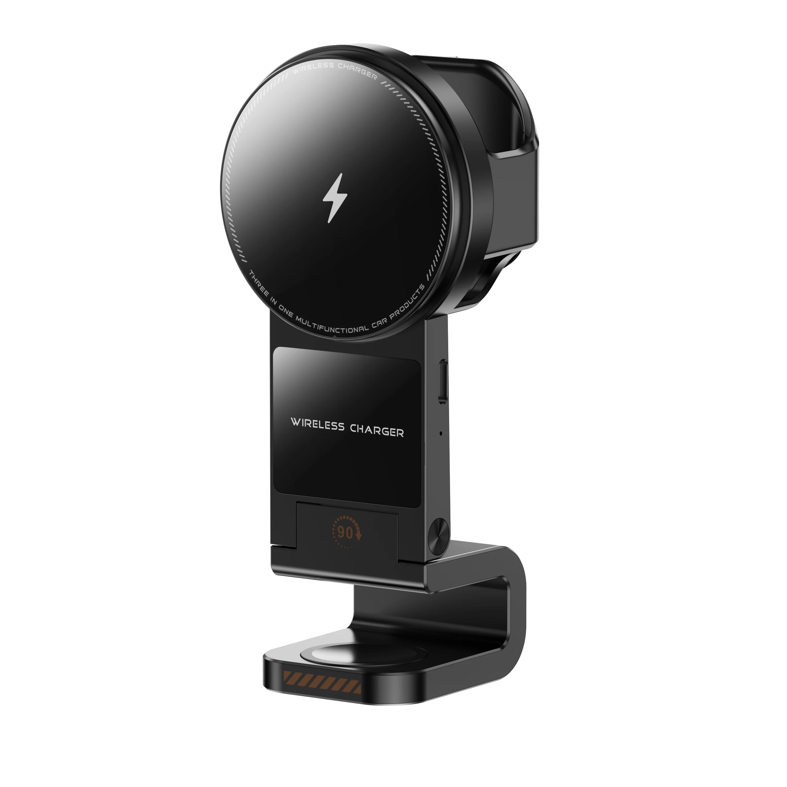 SIGOR mobile phone watch earphone 3-in-1 wireless charging car mobile phone holder