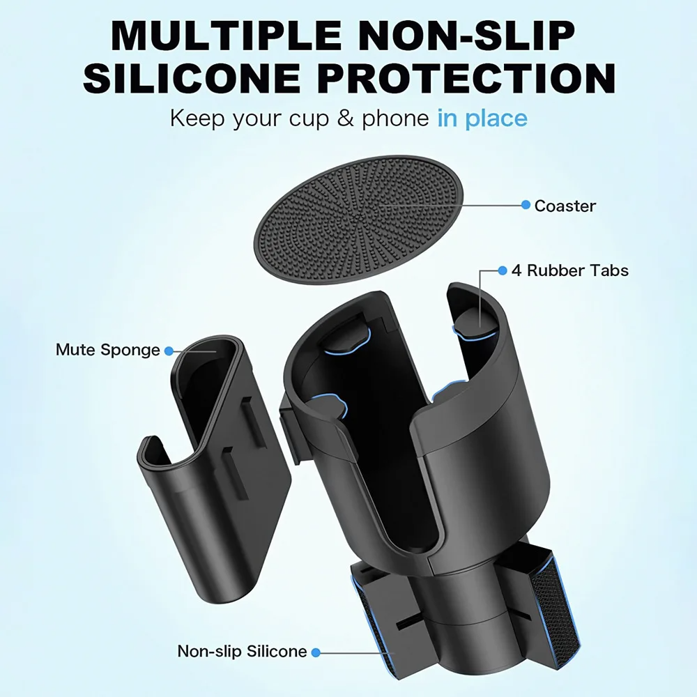SIGOR large multifunctional car water cup mobile phone holder
