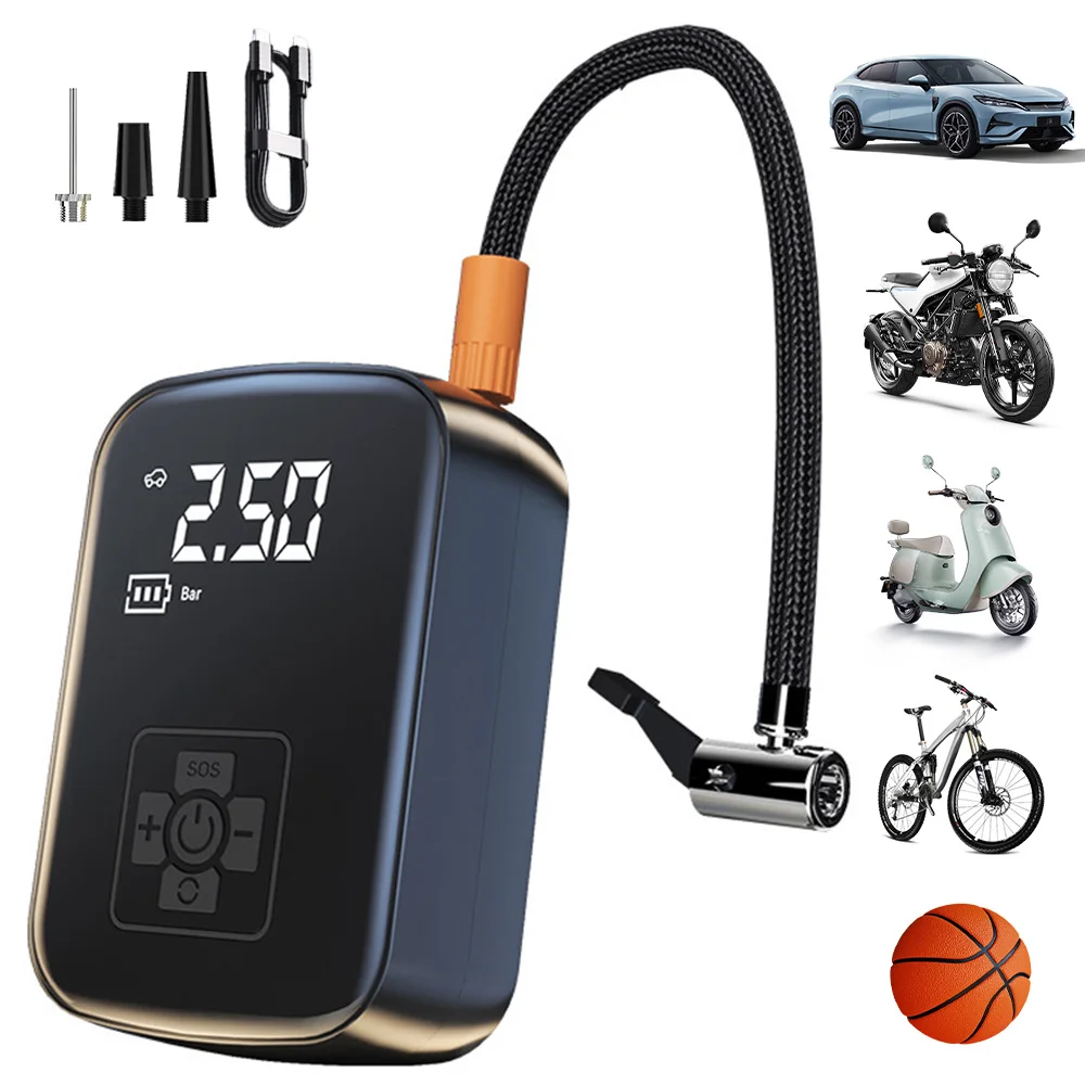 SIGOR Portable Mini Car Air Pump Automatic Led Digital 150psi Car air Compressor