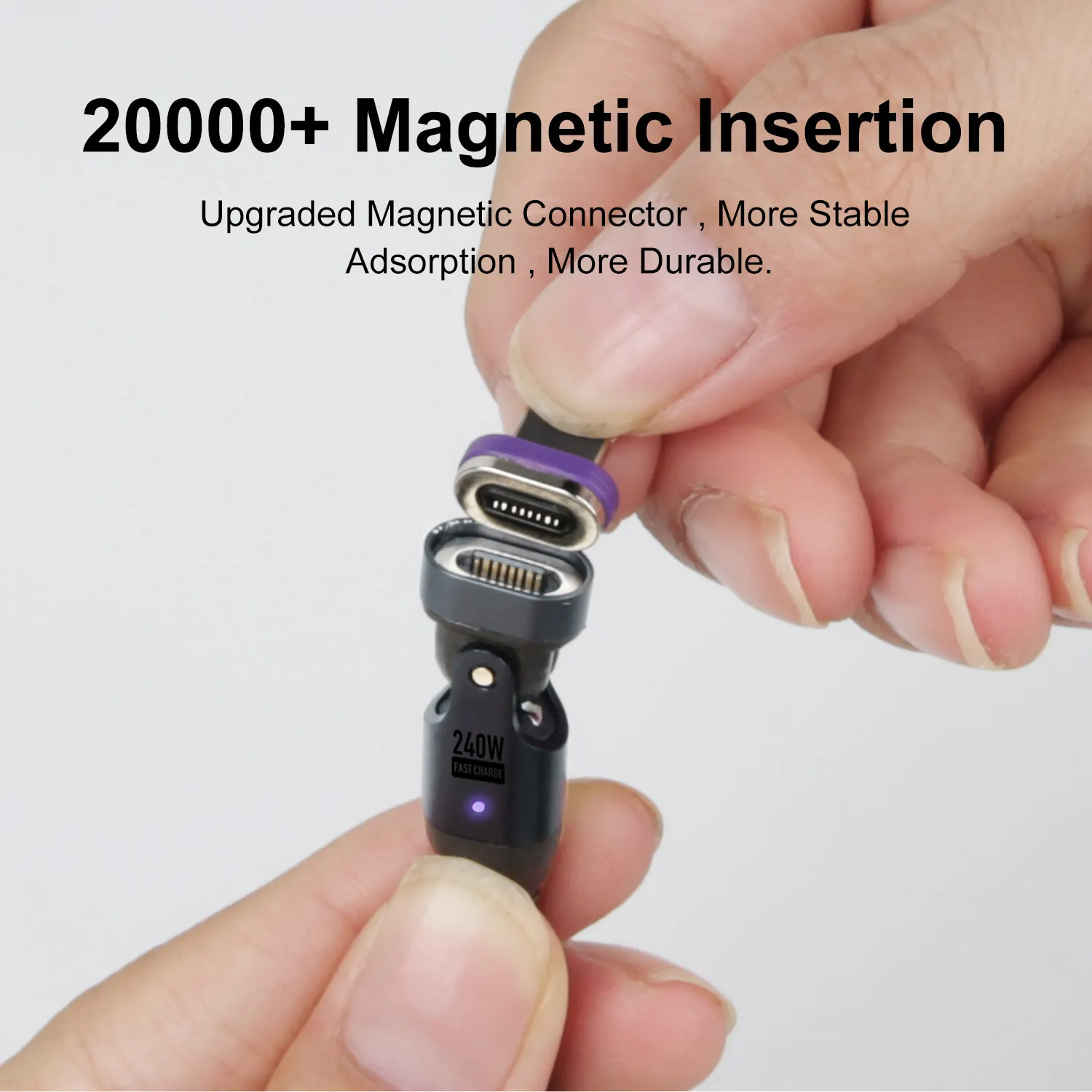 SIGOR FREE SHIPPING 240W 5A Magnetic Roatation Charging Data Cable PD3.1 USB C Cable