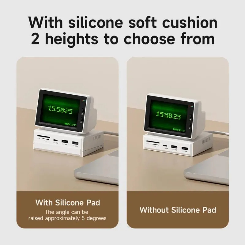 SIGOR 3.5inch IPS Mini Screen Mini PC Desktop Docking Station