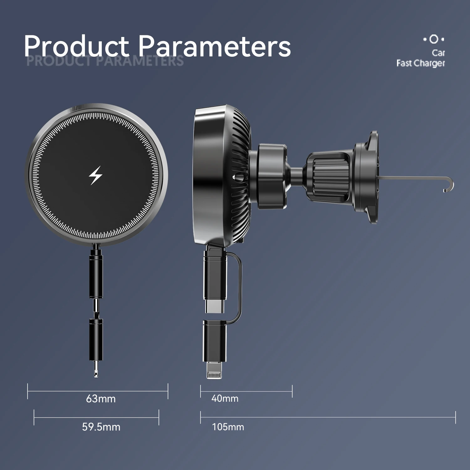 SIGOR 15W Car Charger with Cable