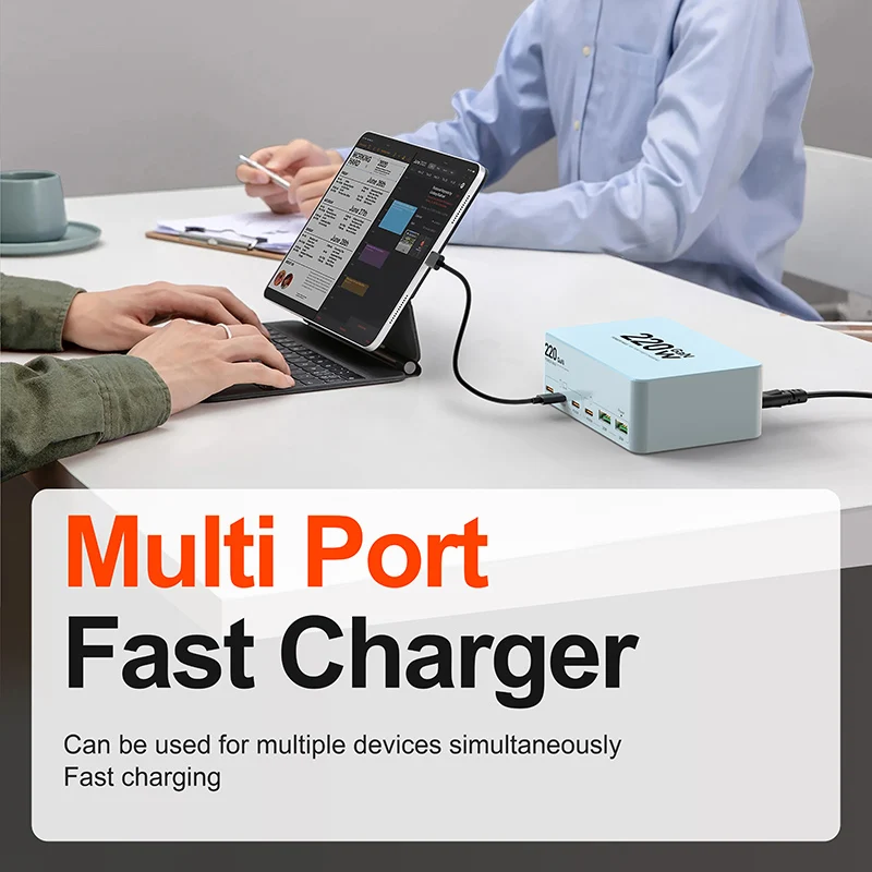 SIGOR Smart Multi-Port 120W GaN Charger USB Charging Station Hub Module
