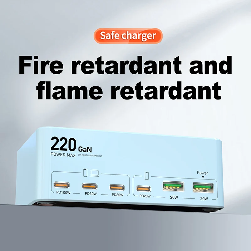 SIGOR Smart Multi-Port 120W GaN Charger USB Charging Station Hub Module