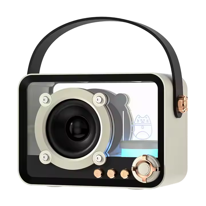 SIGOR Transparent Retro Bluetooth Speaker Mecha Style Small Retro Punk HIFI Speaker