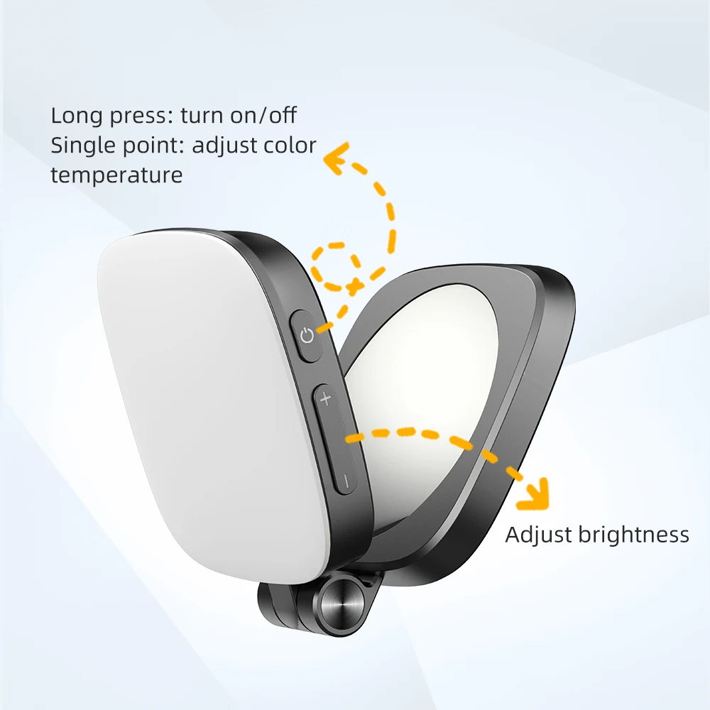 SIGOR Magnetic LED Mobile Phone Selfie Clip Light, Fill Light, Makeup, Outdoor Lighting