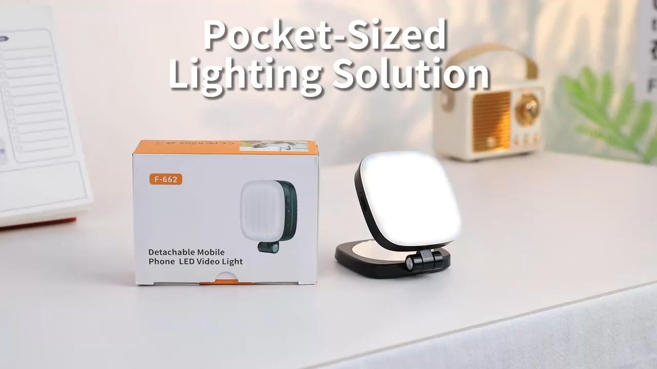 SIGOR Magnetic LED Mobile Phone Selfie Clip Light, Fill Light, Makeup, Outdoor Lighting