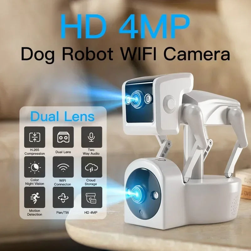 SIGOR WIFI Robot Dual Camera 1080P Motion Detection Monitor