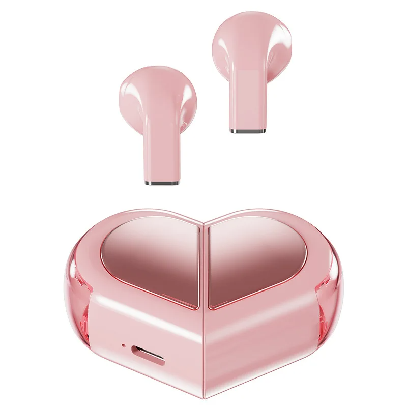 SIGOR heart-shaped earphones rotatable heart-shaped BT 5.3 TWS earbuds, gift
