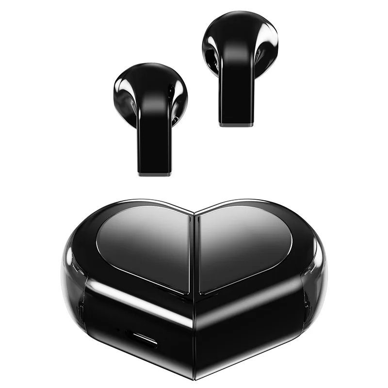 SIGOR heart-shaped earphones rotatable heart-shaped BT 5.3 TWS earbuds, gift
