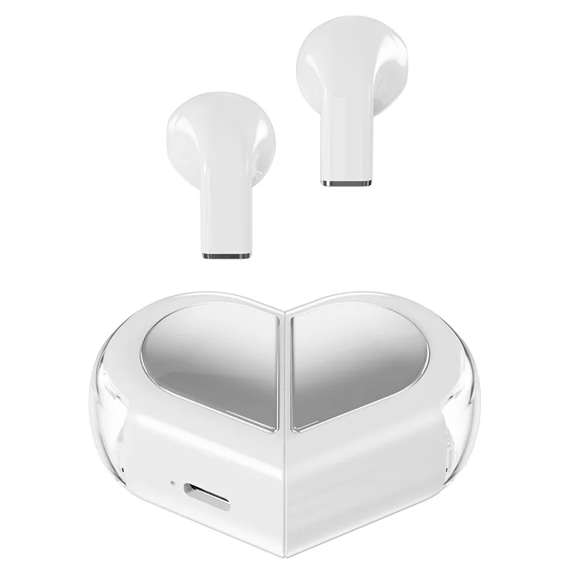 SIGOR heart-shaped earphones rotatable heart-shaped BT 5.3 TWS earbuds, gift