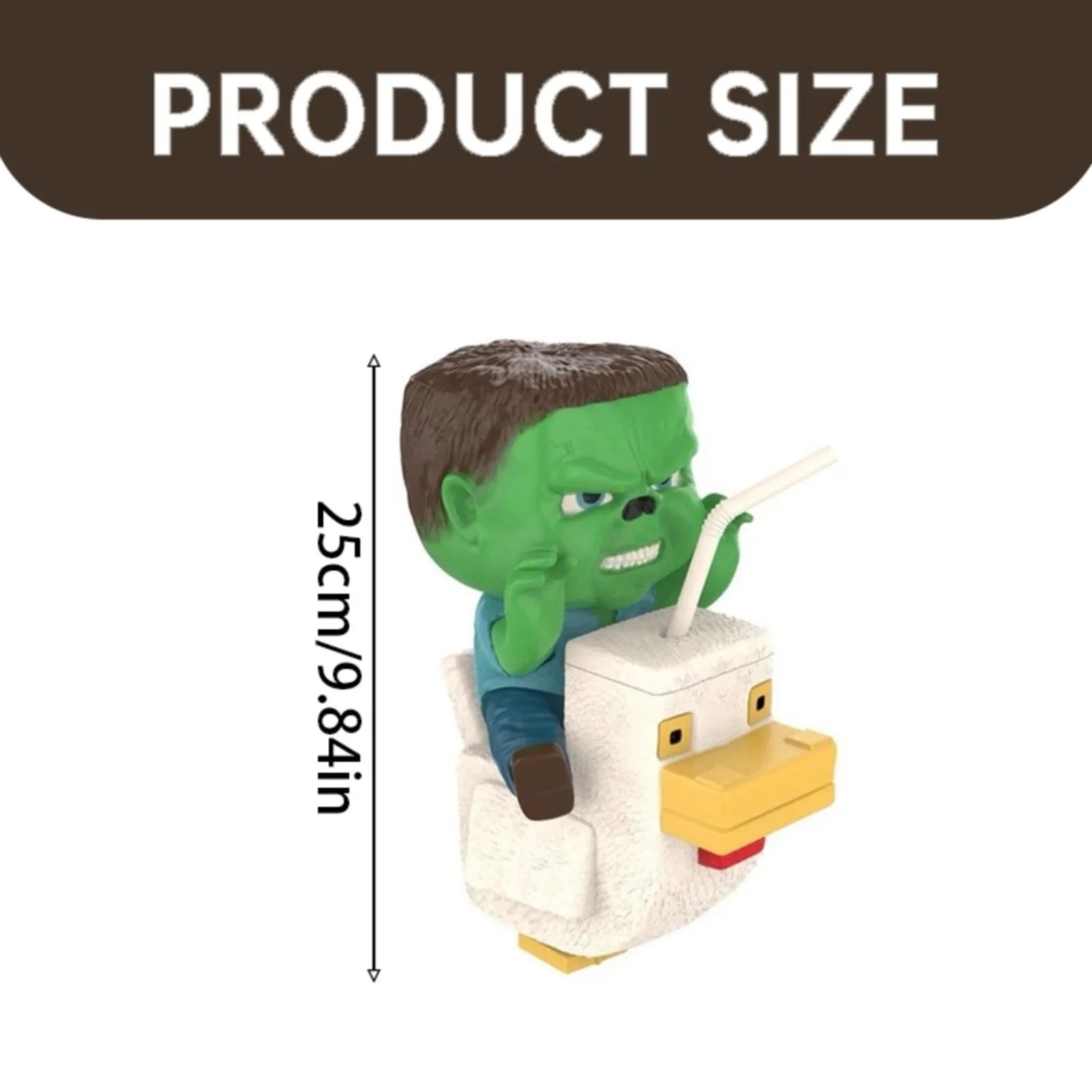 SIGOR 2025 Minecraft Movie Chicken Jockey, Popcorn Bucket Cup Combo