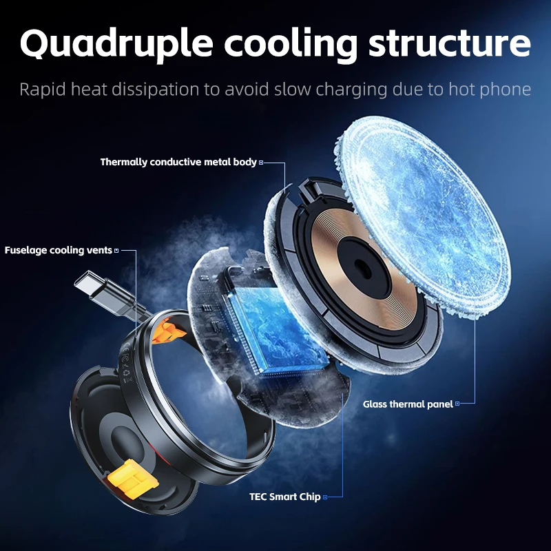 SIGOR 3 in 1 Desktop 15W Coil Wireless Fast Charger Portable Phone and Watch Wireless Charging