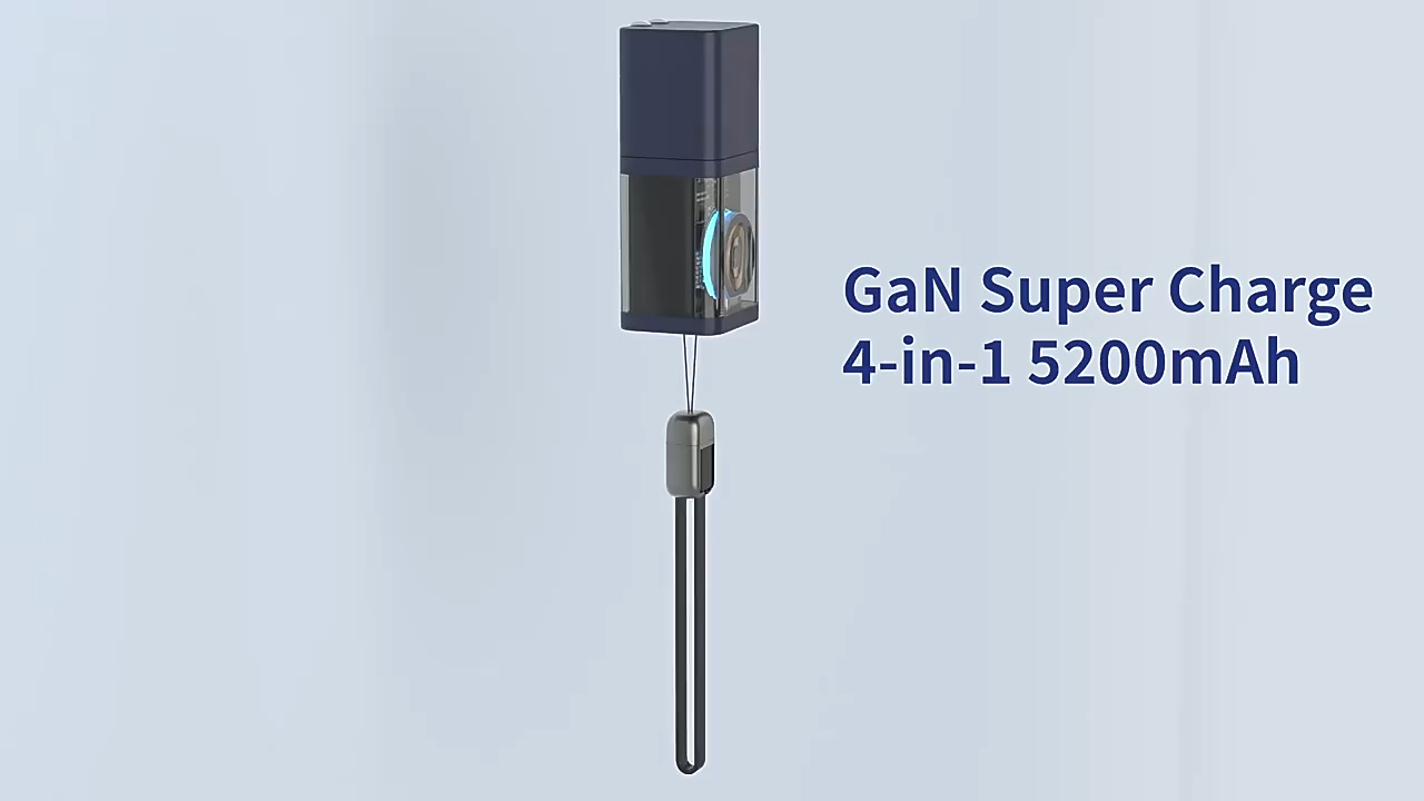 SIGOR 4 in 1 GaN for Apple 15 fast charging head pd20w watch magnetic wireless charging 5200mah power bank