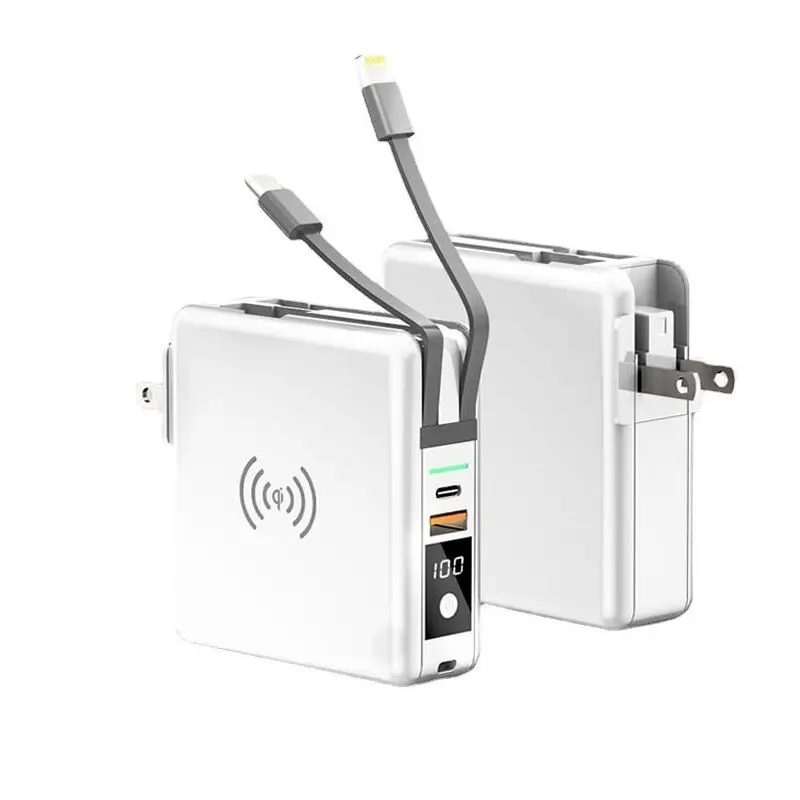 SIGOR PD 20W GaN Portable Fast Charger – 4-in-1 Wireless UPS Power Bank