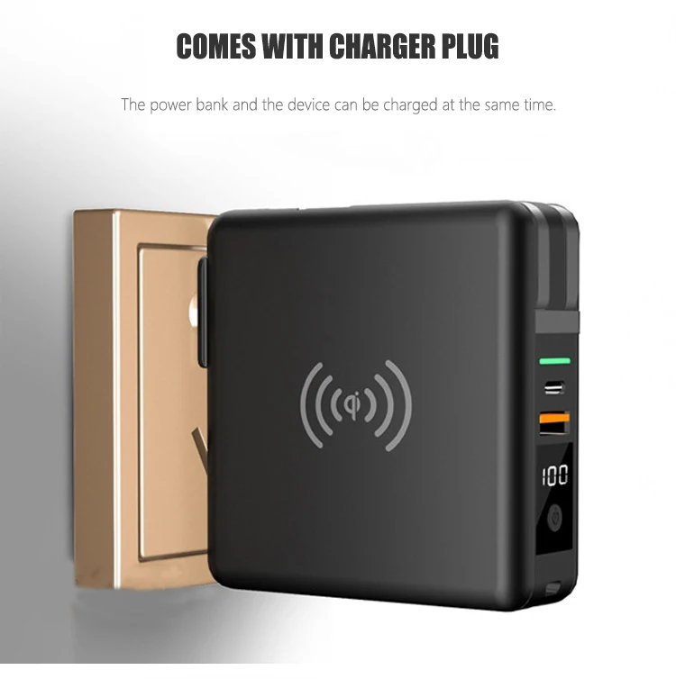SIGOR PD 20W GaN Portable Fast Charger – 4-in-1 Wireless UPS Power Bank
