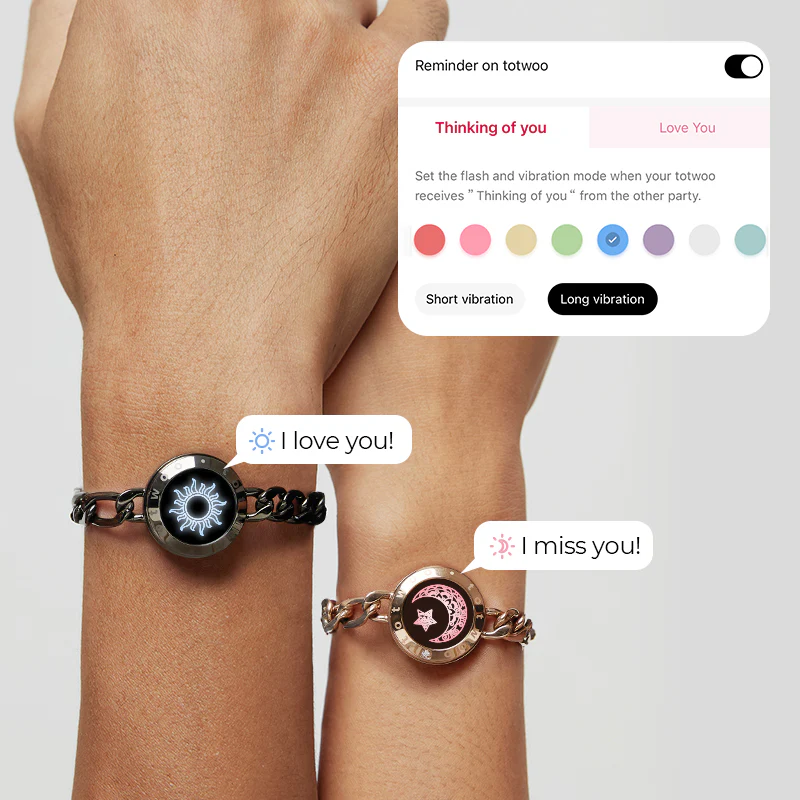 SIGOR Sun And Moon Long Distance Smart Touch Bracelets