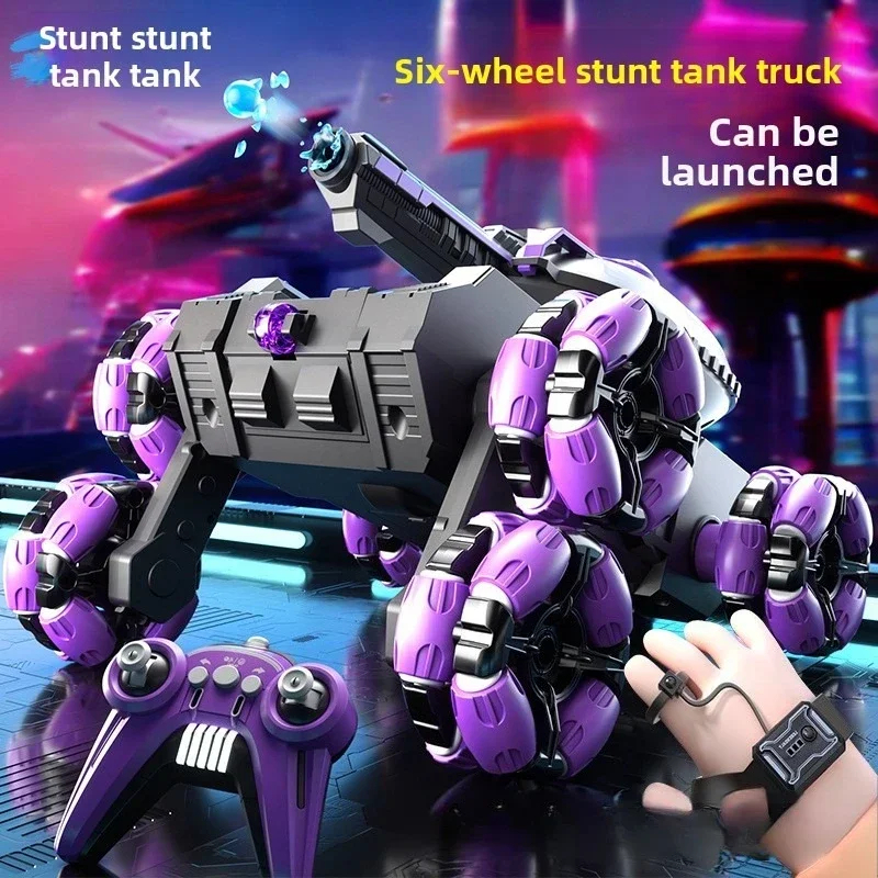 SIGOR Six-Wheeled Remote Control Gesture Sensor Tank Car