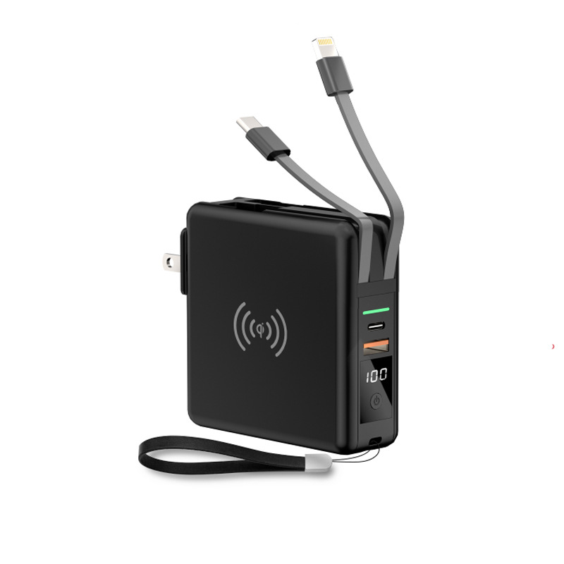 SIGOR PD 20W GaN Portable Fast Charger – 4-in-1 Wireless UPS Power Bank